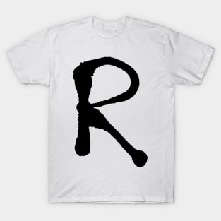 R - Inital / Sprayed Letter T-Shirt